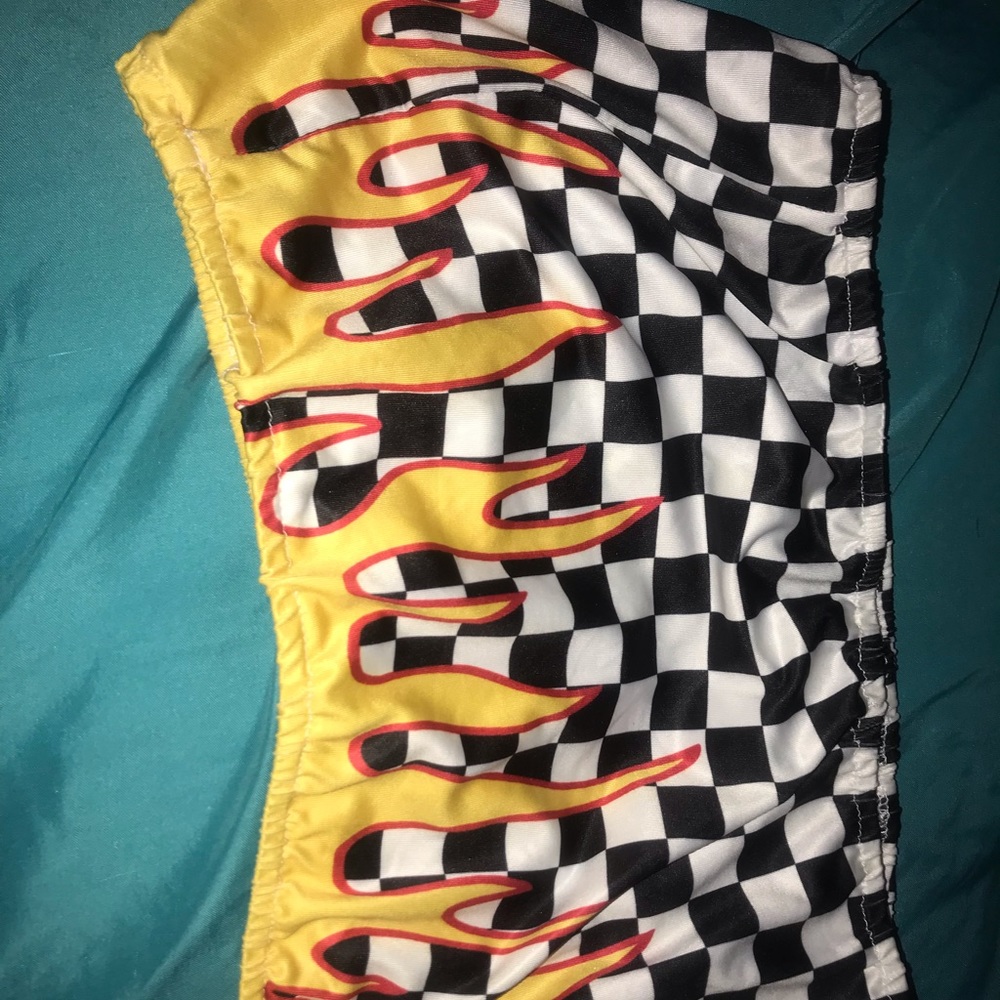 Flame Checker Tube Top